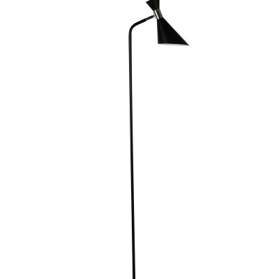 LÁMPARA DE SUELO DE METAL BLANCO. 28*20,5*140 CM