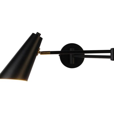 LÁMPARA DE PARED METAL NEGRO 70*10*13,5 CM