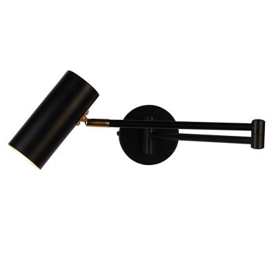 LÁMPARA DE PARED METAL NEGRO 60*10*13 CM